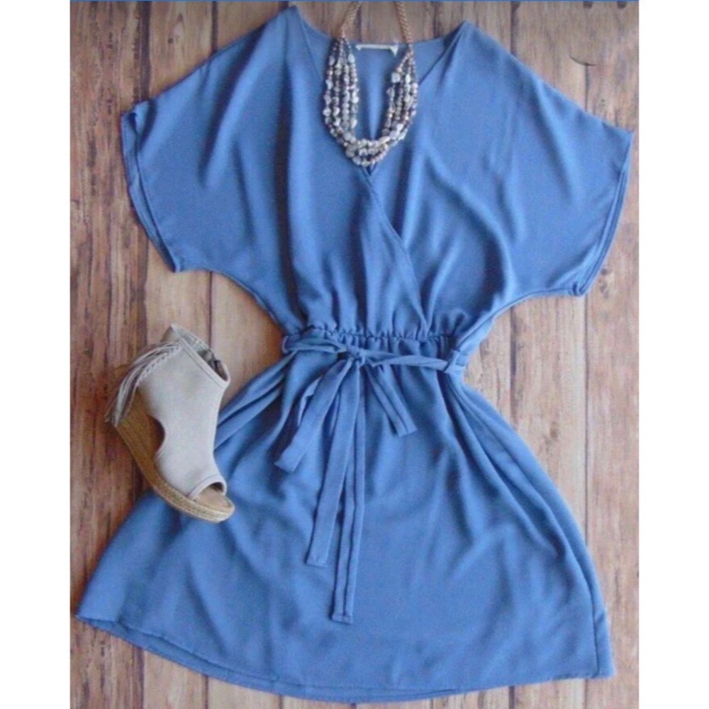 Millibon Faux Wrap Dress Size Small